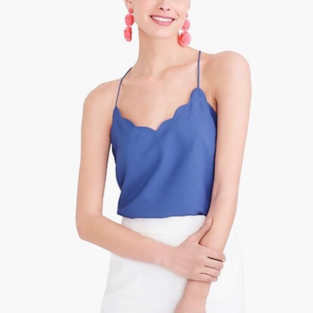 J.Crew Scalloped Cami Top